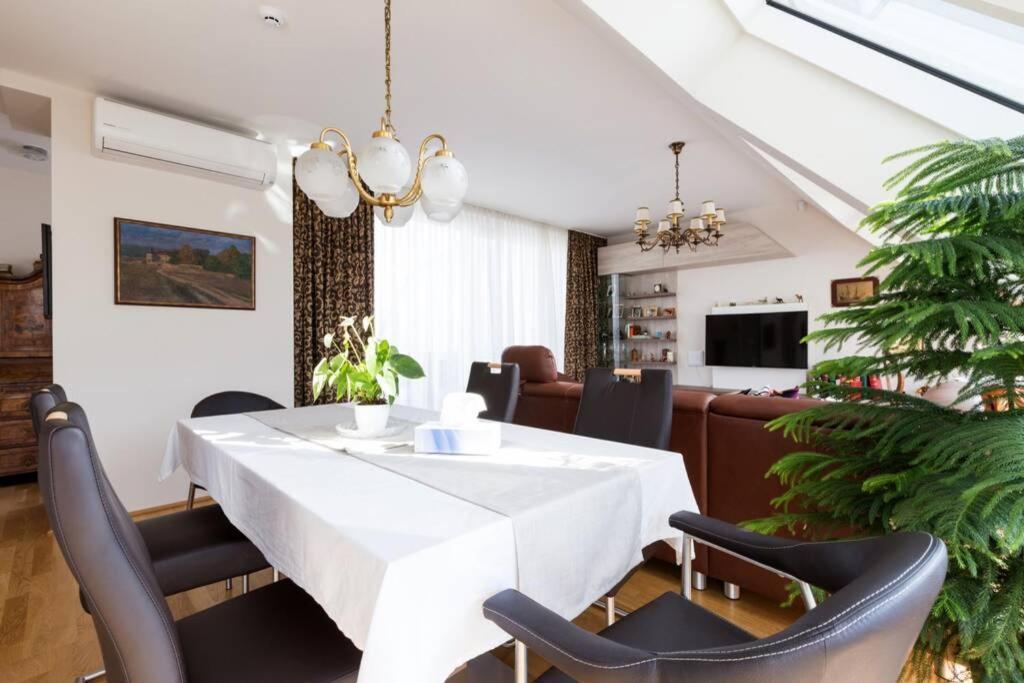 Grosses Penthouse #12 Mit Terrasse Und Aussicht Apartment Vienna Luaran gambar